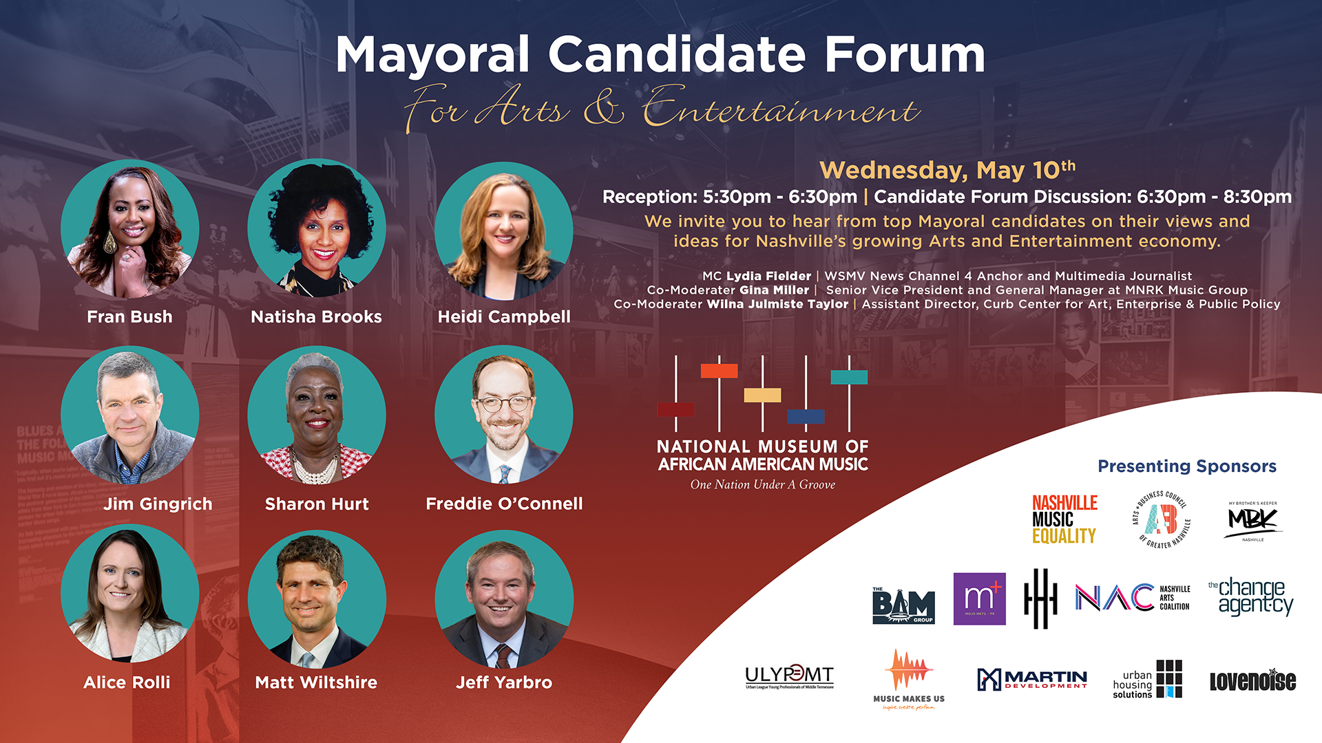 Digital Poster for Nashville Mayoral Form